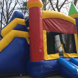 Bounce houses with slides